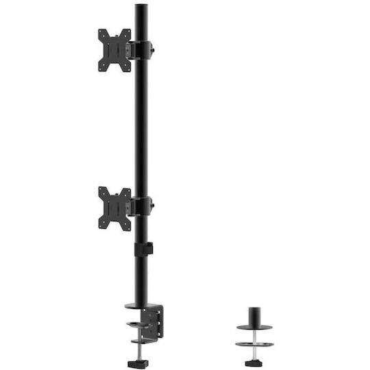 Blackmount UP02 Stand Desk Mounted for 2 Monitors up to 27"