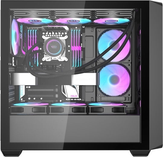 Darkflash DS900WD Midi-Tower Computergehäuse Schwarz