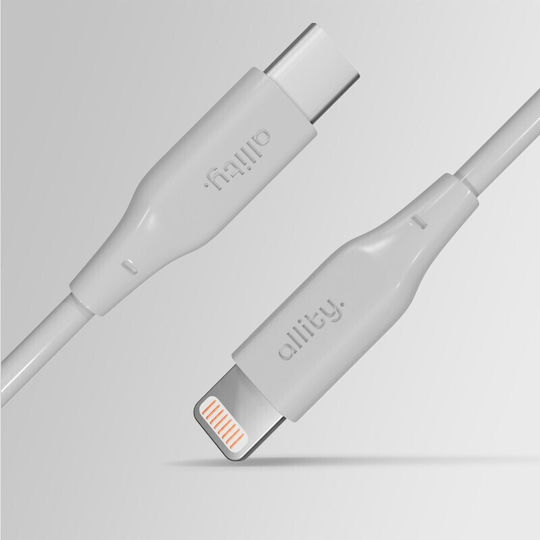 Allity USB-C zu Lightning Kabel 27W Weiß 1m
