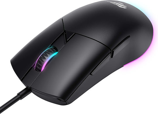 Havit SK487L RGB Gaming Ποντίκι 8000 DPI Μαύρο