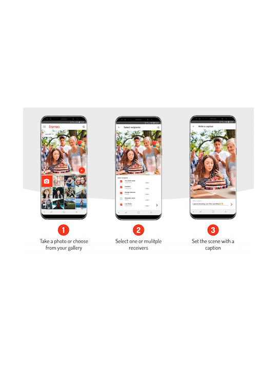 Braun Phototechnik Digiframe Digital Photo Frame 10.1" with WiFi Brown
