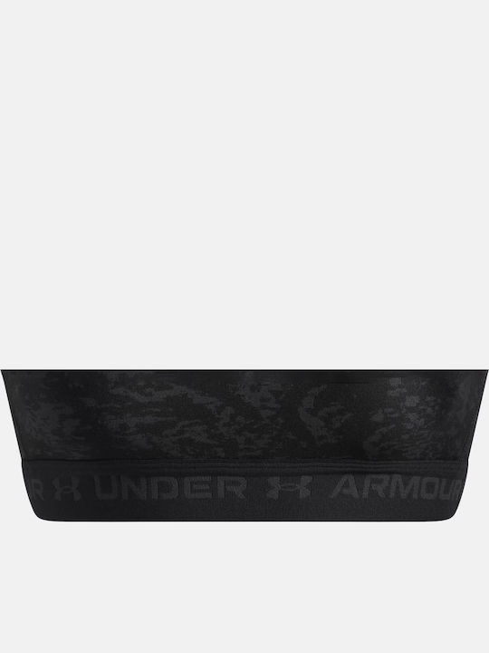 Crossback Mid Print Women's Bra without Padding Black