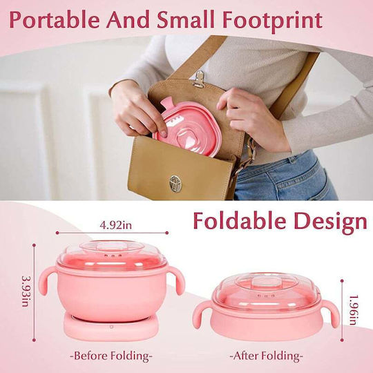 Folding Wax Warmer for Hair Removal Travel Wax Warmer Silicone 400ml