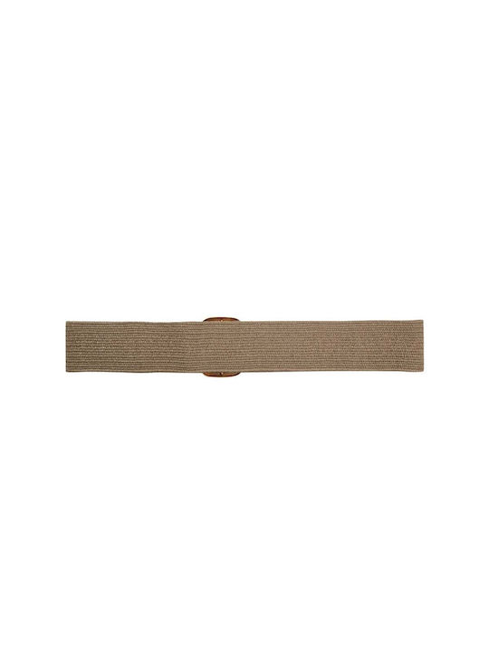 Grace & Mila Elastic Women's Belt Beige