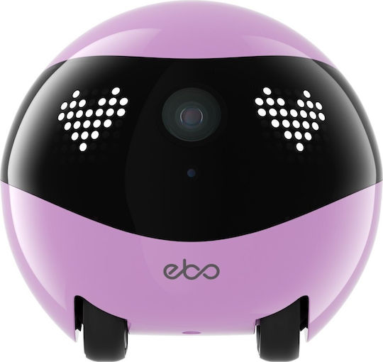 Enabot EBO Air 2 IP Companion Robot Κάμερα Wi-Fi Full HD+ 4MP Μπαταρίας με Αμφίδρομη Επικοινωνία Ροζ