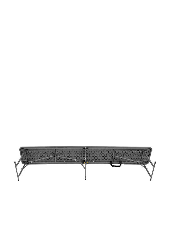 Bench Outdoor Metal Gray 183x28x43cm