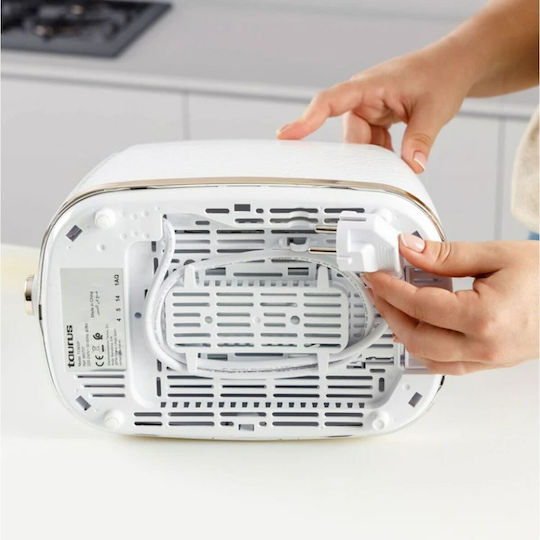 Taurus Φρυγανιέρα 2 Θέσεων 800W Λευκή