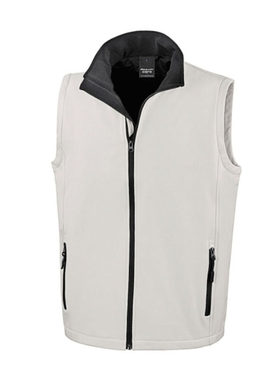 Softshell Γυναικείο Αμάνικο Μπουφάν Λευκό