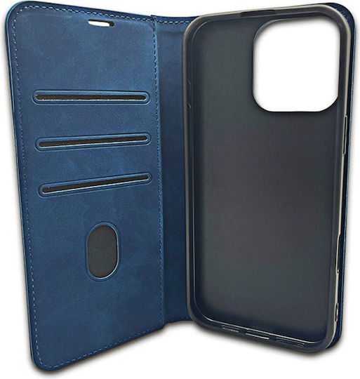 TelForceOne Smart Suede Back Cover Synthetic Leather / Silicone Navy Blue (Honor 400 Lite)