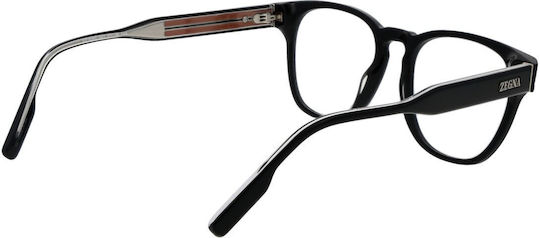 Zegna Мъжки Ацетатен Черен Рамки за Очилата EZ5261 001