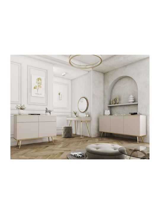 Bufet Oro din Metal Beige+Gold 160x85x39cm