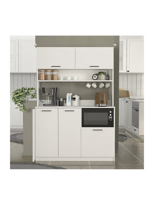 Tuco 3 Floor Cabinet White 123.8x40x180cm
