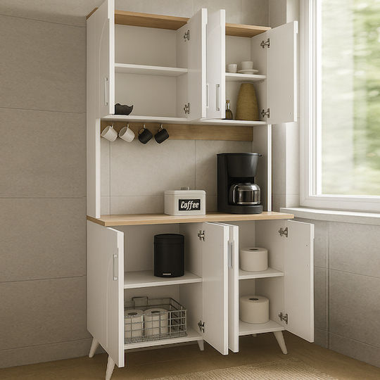Kalira 4 Λευκό, Rota Oak 120x40x196buc