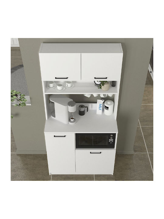 Tuco 2 Bodenstehender Schrank White 90x40x180cm