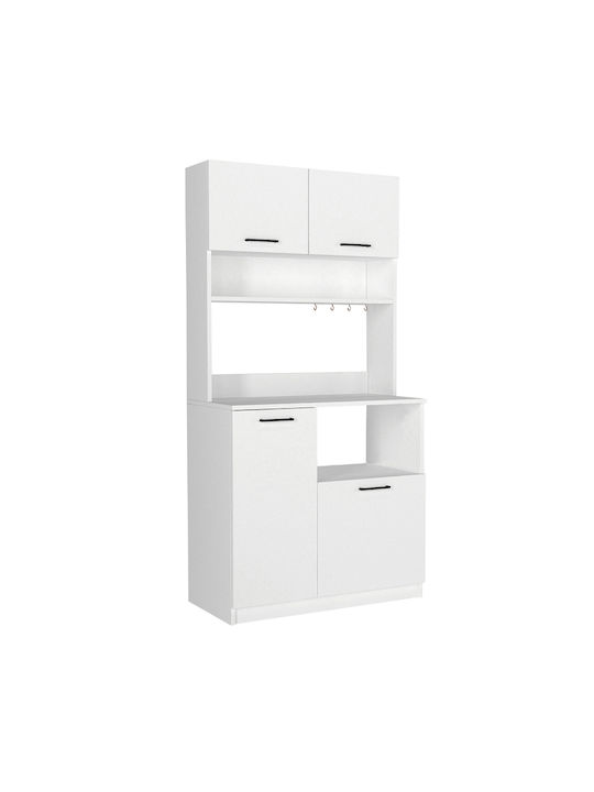 Tuco 2 Bodenstehender Schrank White 90x40x180cm