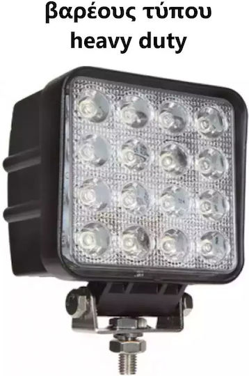 Platz Wasserdicht Scheinwerfer Auto LED 12 / 24V 48W 13.5cm 4Stück
