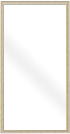 Liberta Organic Wall Mirror Full Length with Beige Plastic Frame 125.4x65.4cm 1pcs