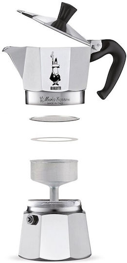 Bialetti Moka Express Moka Stovetop Espresso Pot Black