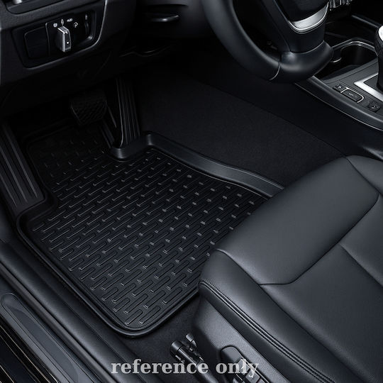 Rubber Car Mats Deep Sides Compatible with Toyota Hilux 4-Door Model 2015-Present