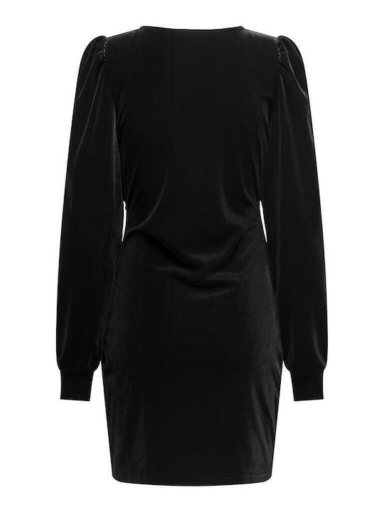 Life Rochie Mini de Seară din Catifea Neagră