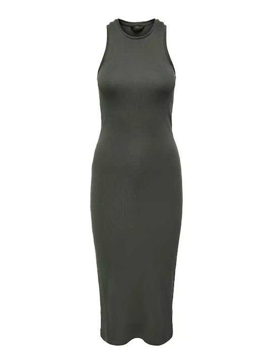 Summer Midi Knitted Green Dress