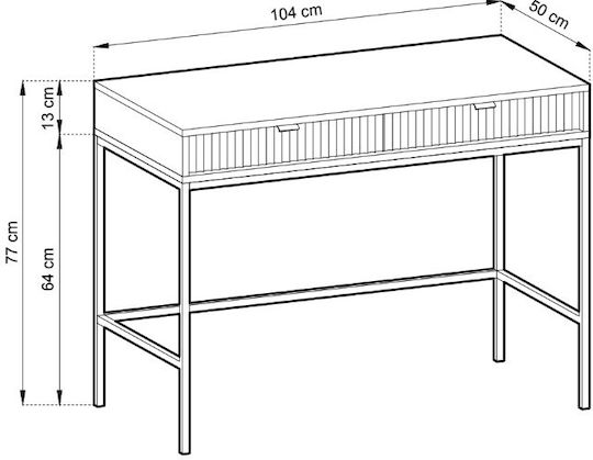 Mobilier de Intrare Πράσινο, Ανθρακί 103.5x77.6x50cm