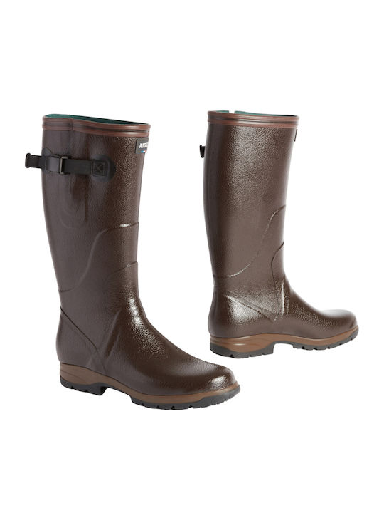 Aigle Terra Pro Vario Hunting Wellingtons in Brown color