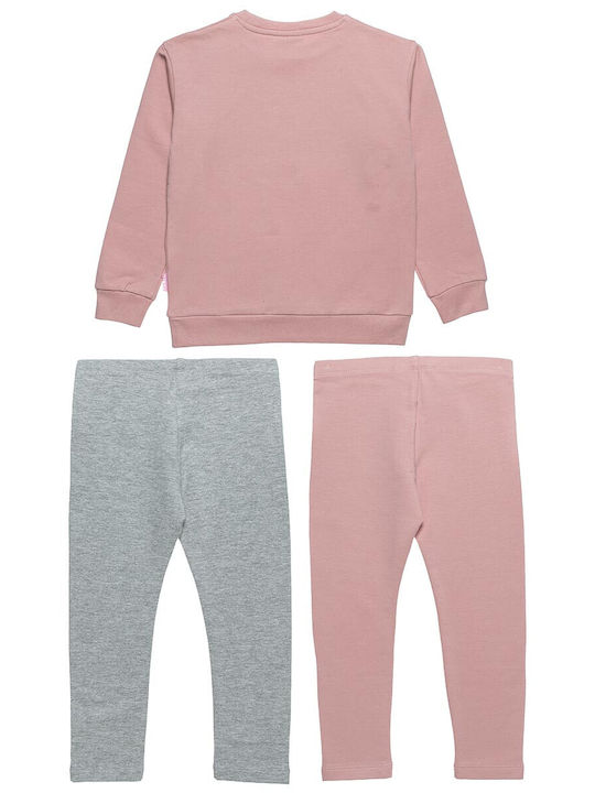 Kinder Sweatpants Set - Jogginganzug Rosa 3Stück