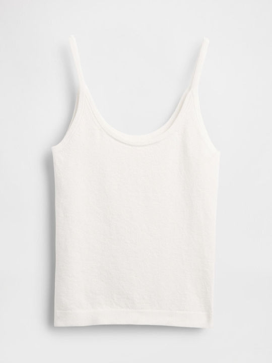 Γυναικείο Αθλητικό Crop Top Αμάνικο Fast Drying Ivory Beige Frost
