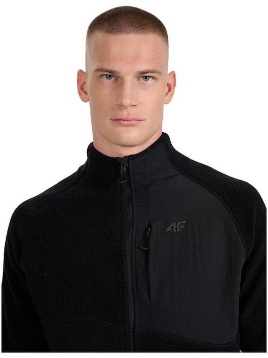 Ανδρική Ζακέτα Fleece Μαύρη
