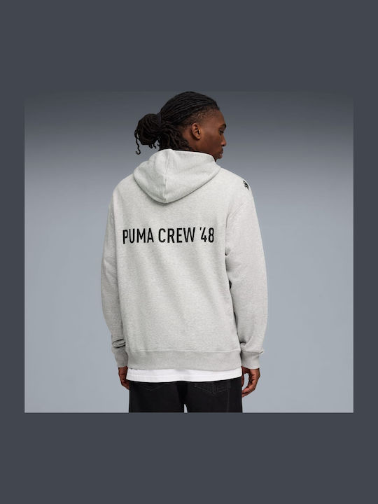 PUMA Sweatshirt Light Gray Heather Black
