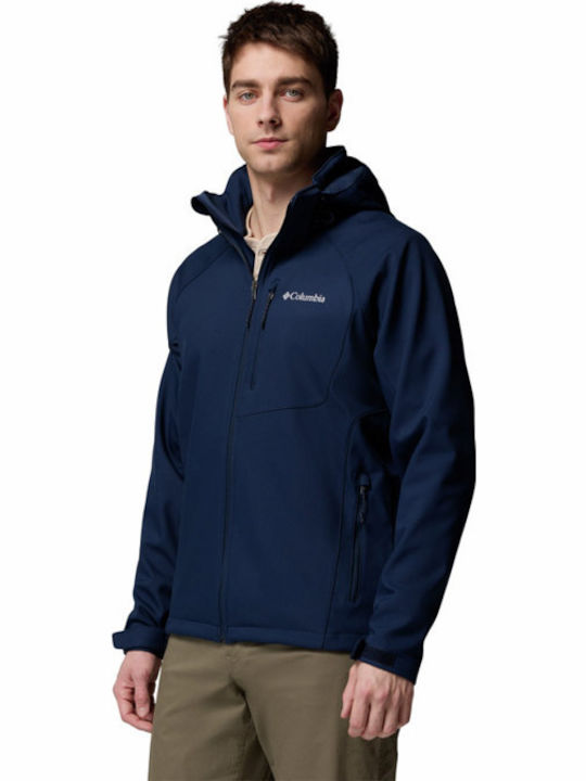 Cascade Ridge Iii Winter Jacket Softshell Waterproof and Windproof Navy Blue