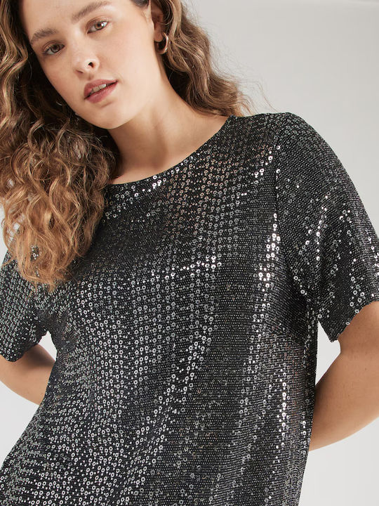 Midi Abendkleid Schwarz