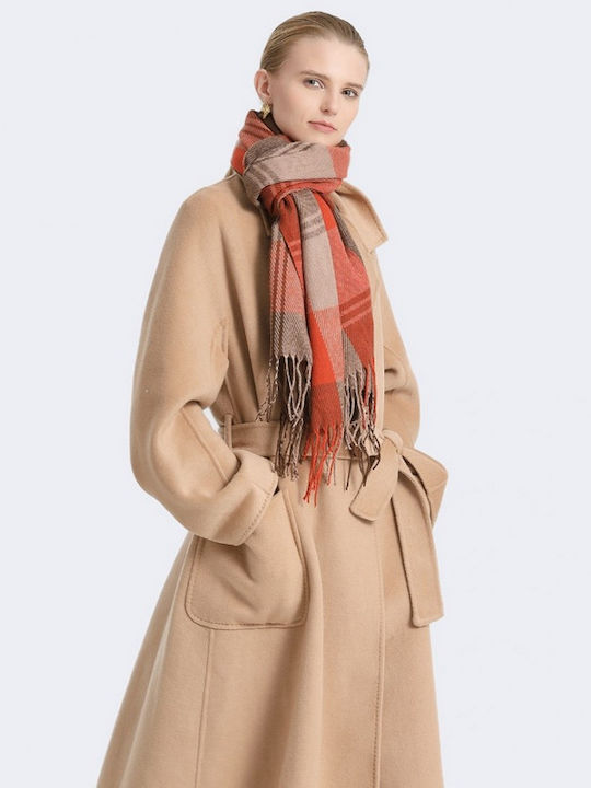 Women's Wool Scarf Orange