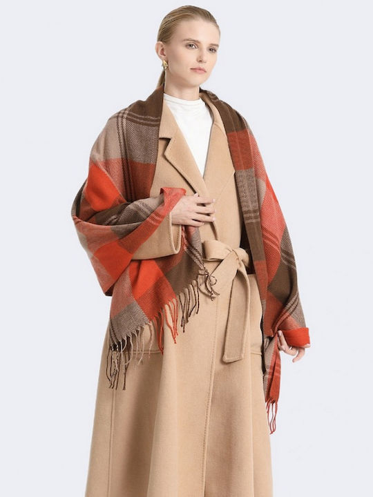 Women's Wool Scarf Orange