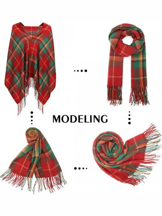 Women's Wool Scarf Red