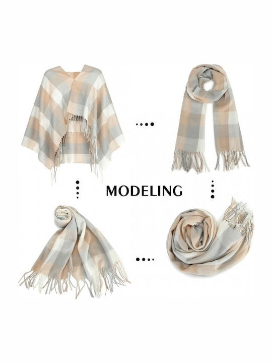 Women's Wool Scarf Beige