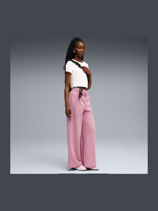 Sweatpants Flared Pink