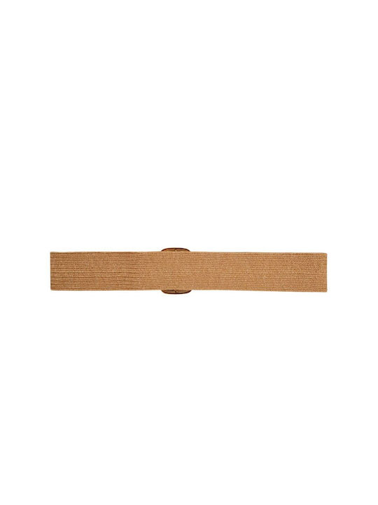 Grace & Mila Elastic Women's Belt Tabac Brown