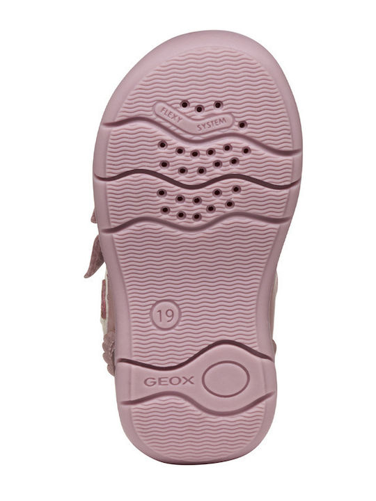 B Zapito Παιδικά Sneakers Ανατομικά με Σκρατς Ροζ
