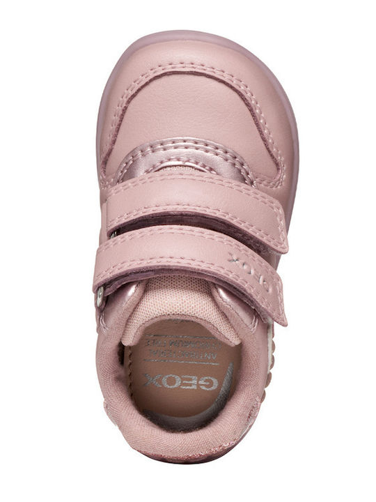B Zapito Παιδικά Sneakers Ανατομικά με Σκρατς Ροζ