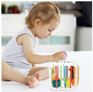 Lazarid Activity Cube Educational with Sounds for 18++ Months