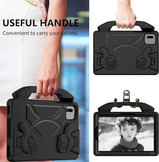 Kidsafe Shockproof Thumb Kickstand Back Cover Μαύρη (Xiaomi Redmi Pad 2, Redmi Pad SE 11, Lenovo Tab M11)