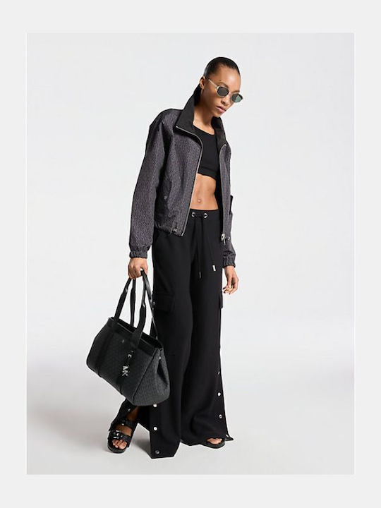 Women's Fabric Trousers Black