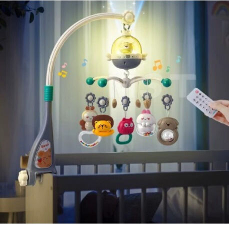 Lazarid Mobile for Cot with Music, Rotation, and Projector for 0++ Months