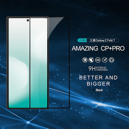 Nillkin Cp+ Pro Vollflächiges Gehärtetes Glas Samsung Galaxy Z Fold 7 Schwarz