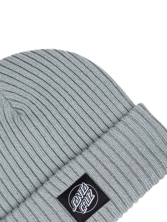 Dot Label Beanie Unisex Beanie Knitted in Gray color