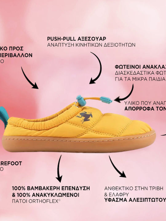 Kinder Sneaker Barfuß Slip-On Gelbe