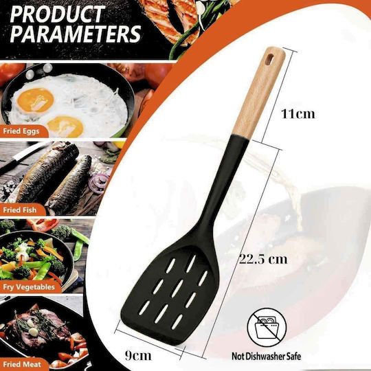 Uncle George Spatula Slotted Silicone 33.5cm