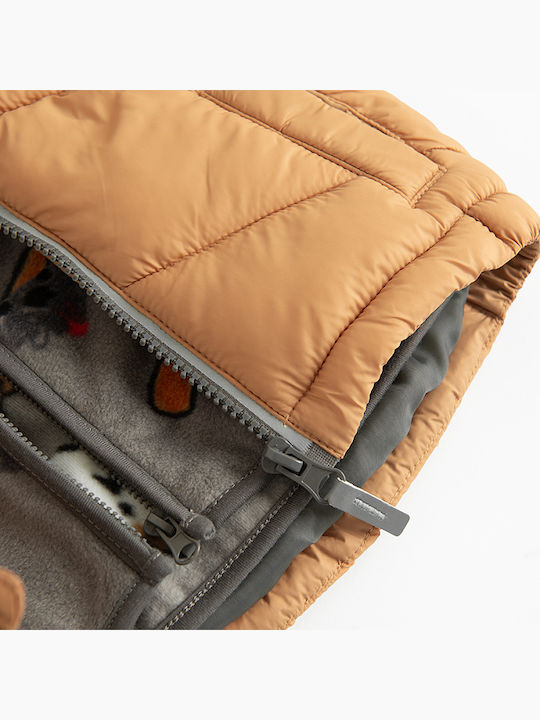 Kids' Casual Jacket Sleeveless with Hood Mustard, Grey